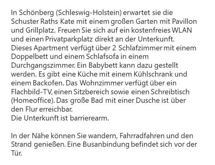 Schoenberg - Schuster Raths Kate Schonberg in Holstein